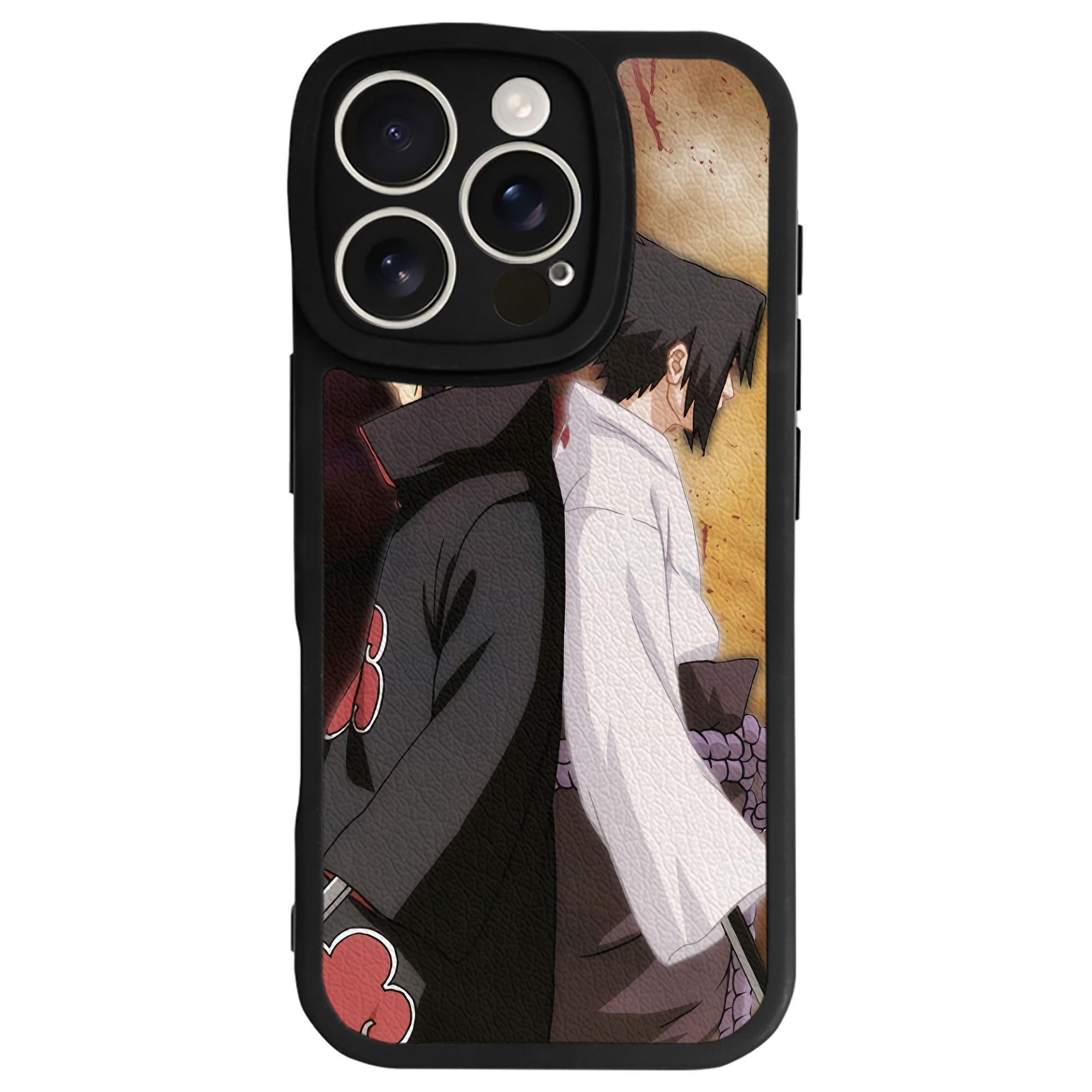 （画像用） NARUTO -ナルト- NARUTO -ナルト- 疾風伝 【iPhone 16シリーズ対応】シリコンスマホケース（レザー調） 材質：シリコン